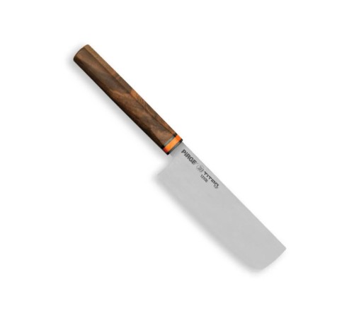 Pirge 12106 Titan East Dilimleme Nakiri Şef Bıçağı 16 cm - Ceviz Sap