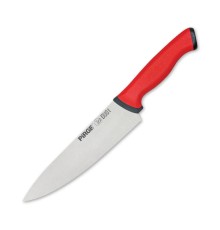 Pirge 34161 Duo Şef Bıçağı 21 cm - Kırmızı Kaymaz Sap