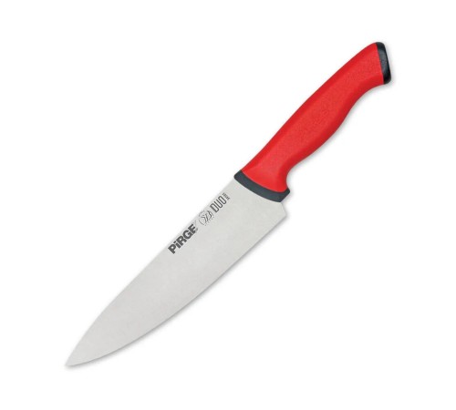 Pirge 34161 Duo Şef Bıçağı 21 cm - Kırmızı Kaymaz Sap