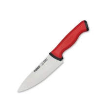 Pirge 34159 Duo Şef Bıçağı 16 cm - Kırmızı Kaymaz Sap
