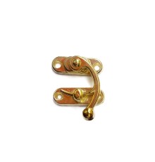 Yay Gözü, Ahşap Kutu Klipsi - Küçük 28x33 mm, Sarı, 1 Adet