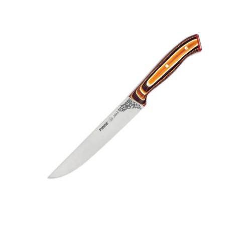 Pirge 32050 Elite Mutfak, Ekmek Bıçağı 15,5 cm - Kahverengi Perçinli Kompozit Sap