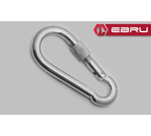 Ebru Vidalı Karabina, Kanca, Çengel 6mm - 50 Adet