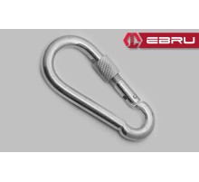 Ebru Vidalı Karabina, Kanca, Çengel 11mm - 10 Adet