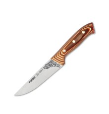 Pirge 32101 Elite Kurban, Kasap Bıçağı 14,5 cm - Kahverengi Perçinli Kompozit Sap