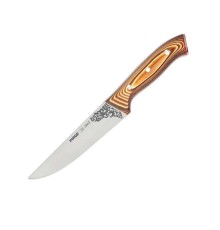 Pirge 32102 Elite Kurban, Kasap Bıçağı 16,5 cm - Kahverengi Perçinli Kompozit Sap