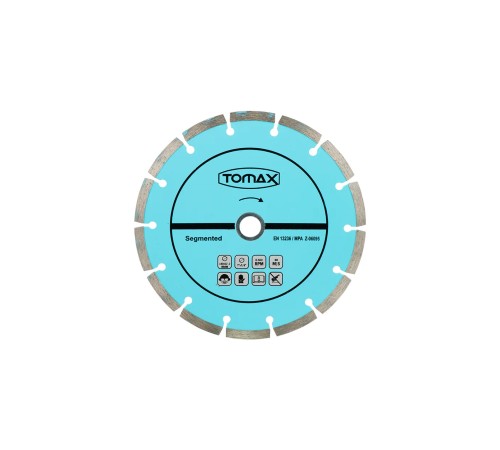 Tomax Segmentli Elmas Beton Kesici Disk - 115x2,0x22