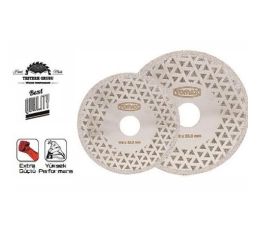 Tomax Elektrolize Elmas Kesici Disk - 115 mm