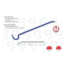 Sait Demirci SK 6000 Kısa Sökü Demiri - 1200 gr, 61cm