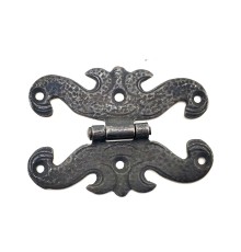 Antika Tarz Dekoratif Pirinç Kelebek Menteşe - 63x45 mm, Oksit