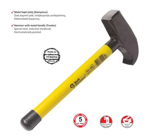 Sait Demirci Kamyoncu Metal Saplı Çekiç 500 gr