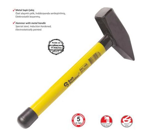 Sait Demirci Metal Saplı Çekiç 1000 gr