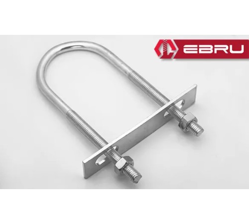 Ebru U Civata, Karşılık Demiri + Somunlu - M6x30 - 25 Set