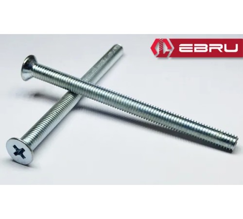 Ebru YHB Göbek Kilit, Barel Vidası M5x65 - 100 Adet