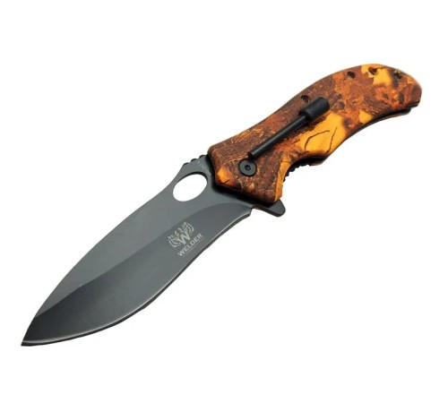 Welder WD-503-2 Kamp Çakısı 21 cm - Magnezyum Çubuklu (Fire Starter), Plastik sap