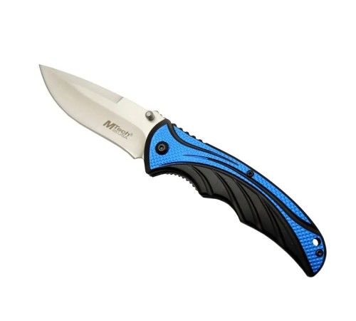 Mtech Handsome 454 Mavi Kamp Çakı 20cm - Yarı Otomatik, Kemerlikli