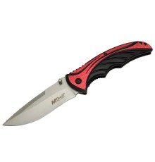Mtech Handsome 455 Kırmızı Kamp Çakı 21cm - Yarı Otomatik, Kemerlikli