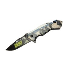 Mtech 4 23 3 Army Kurtarma / Kamp Çakı 20cm - Yarı Otomatik, Kemerlikli, Cam Kırma Ve İp Kesme Aparatlı