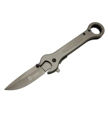 Columbia 8000B Anahtar Görünümlü Siyah Kamp Çakı 19 cm - Otomatik, Metal Sap