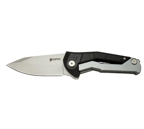 DpxGear Sugga 915B BK Siyah &amp; Beyaz Kamp / Outdoor Çakı 17,5cm - Yarı Otomatik, Kemerlikli, Kutulu