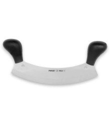 Pirge 71120 Profi Kıyma, Pizza Satır, Zırh Bıçağı 26 cm - Siyah Çift Saplı