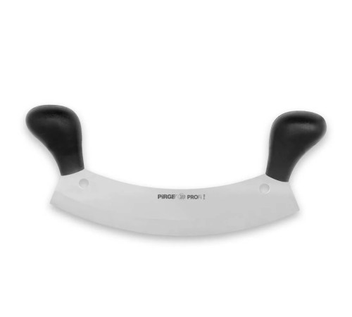 Pirge 71120 Profi Kıyma, Pizza Satır, Zırh Bıçağı 26 cm - Siyah Çift Saplı