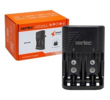 Sertec STC-C802 AA-AAA-9V Uyumlu 4lü Pil Şarj Aleti