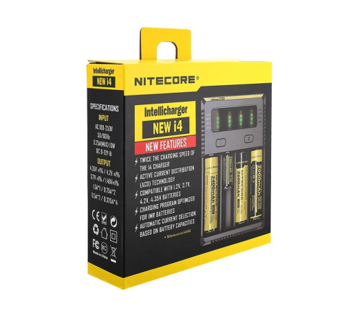 Nitecore New İ4 İntelli Charger Li-ion / NI-CD / NI-MH Pil Şarj Cihazı