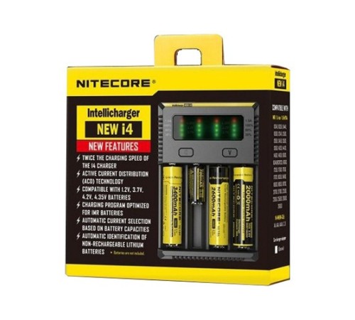Nitecore New İ4 İntelli Charger Li-ion / NI-CD / NI-MH Pil Şarj Cihazı
