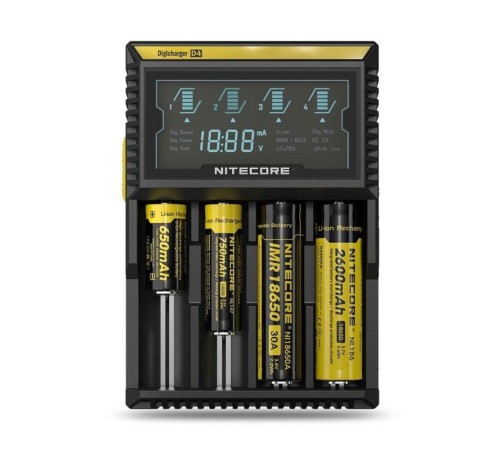 Nitecore D4 Digi Charger Li-ion / NI-CD / NI-MH / LifePO4 Dijital Pil Şarj Cihazı
