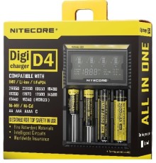 Nitecore D4 Digi Charger Li-ion / NI-CD / NI-MH / LifePO4 Dijital Pil Şarj Cihazı