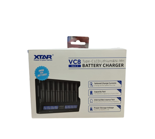 Xtar VC8 Sekizli Li-ion / NI-CD / NI-MH Pil Şarj Cihazı