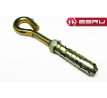 Ebru Gömlekli Kancalı Kapalı Çelik Dübel M8 - 5 Adet