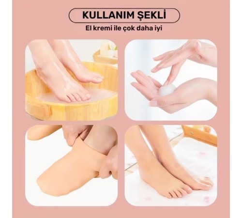 Ekstra Kalın Silikon Jel Ayak Nemlendirici Çorap