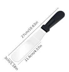 Paslanmaz Çelik L Tipi Pastacı Spatulası – Krema Düzeltme ve Pasta Şekillendirme Bıçağı