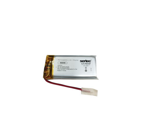 Sertec 602040 3.7V 450 mAh Li-Polymer Pil (Devreli/1.5A)