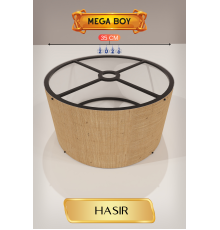Hasır Lambader Başlığı 35 CM Mega Boy