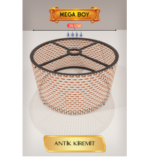 Antik Kiremit Lambader Başlığı 35 CM Mega Boy