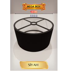 Siyah Lambader Başlığı 35 CM Mega Boy