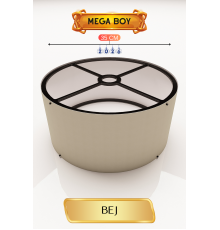 Bej Lambader Başlığı 35 CM Mega Boy