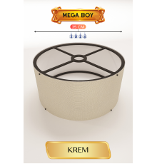 Krem Lambader Başlığı 35 CM Mega Boy