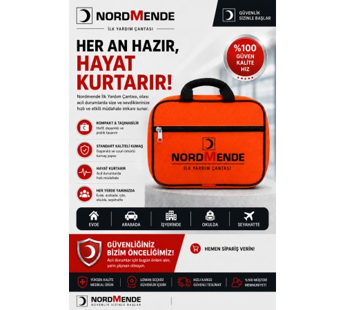 İlk Yardım Çantası Acil Müdahale Seti – Araç, Ev, Ofis ve Seyahat İçin