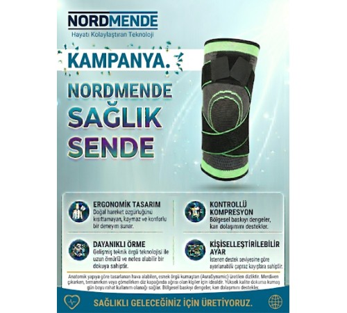 Örgü Dizlik | Kontrollü Kompresyonlu Diz Destekleyici