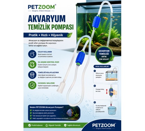 Manuel Akvaryum Pompası – Pratik Su Değişimi ve Temizlik İçin Ergonomik Tasarım