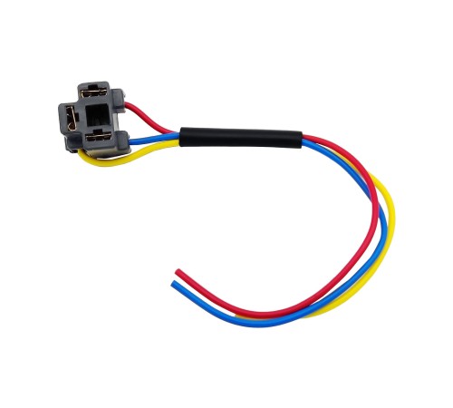 H4 Atom Far Fişi Ampul Soketi 1.5mm Lehimli Plastik 1 Adet