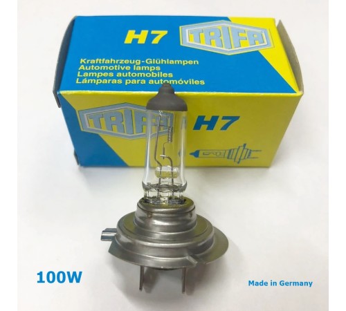 TRIFA H7 100 Watt 12V PX26d Halojen Far Ampulü 1 Adet Sarı 01608