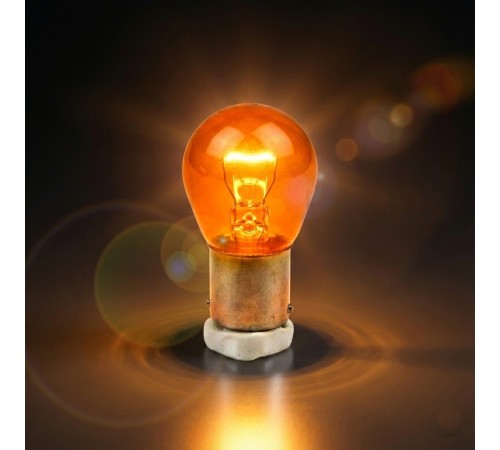 Osram BAU15S/7507 PY21W 12V Yakın Tırnak Oto Sinyal Lambası Ampulü 93 Tek Duy 1 Adet Turuncu