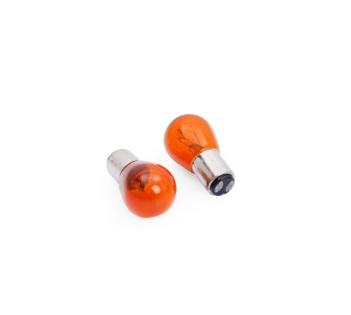 SuperLight BAZ15D/7225 21/5W 12V Halojen Fren Sinyal Ampulü Çift Duy 2 Adet Turuncu