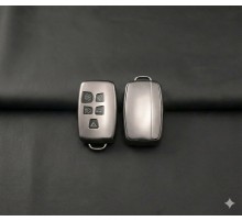 Land Rover Range Rover 2010-2018 Uyumlu Smart 3 Buton Silikon Oto Anahtar Kumanda Kabı Kılıf Gri