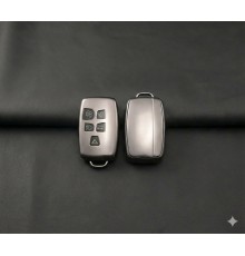 Land Rover Range Rover 2010-2018 Uyumlu Smart 3 Buton Silikon Oto Anahtar Kumanda Kabı Kılıf Gri
